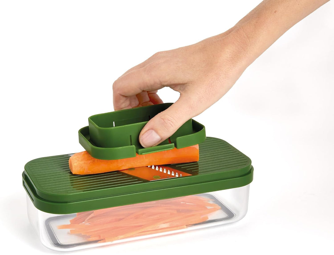 Joseph Joseph Multi-Prep Compact 4-in-1 Multifunktionsset, Gemüsehobel, Zwiebelschneider, Pommesschn