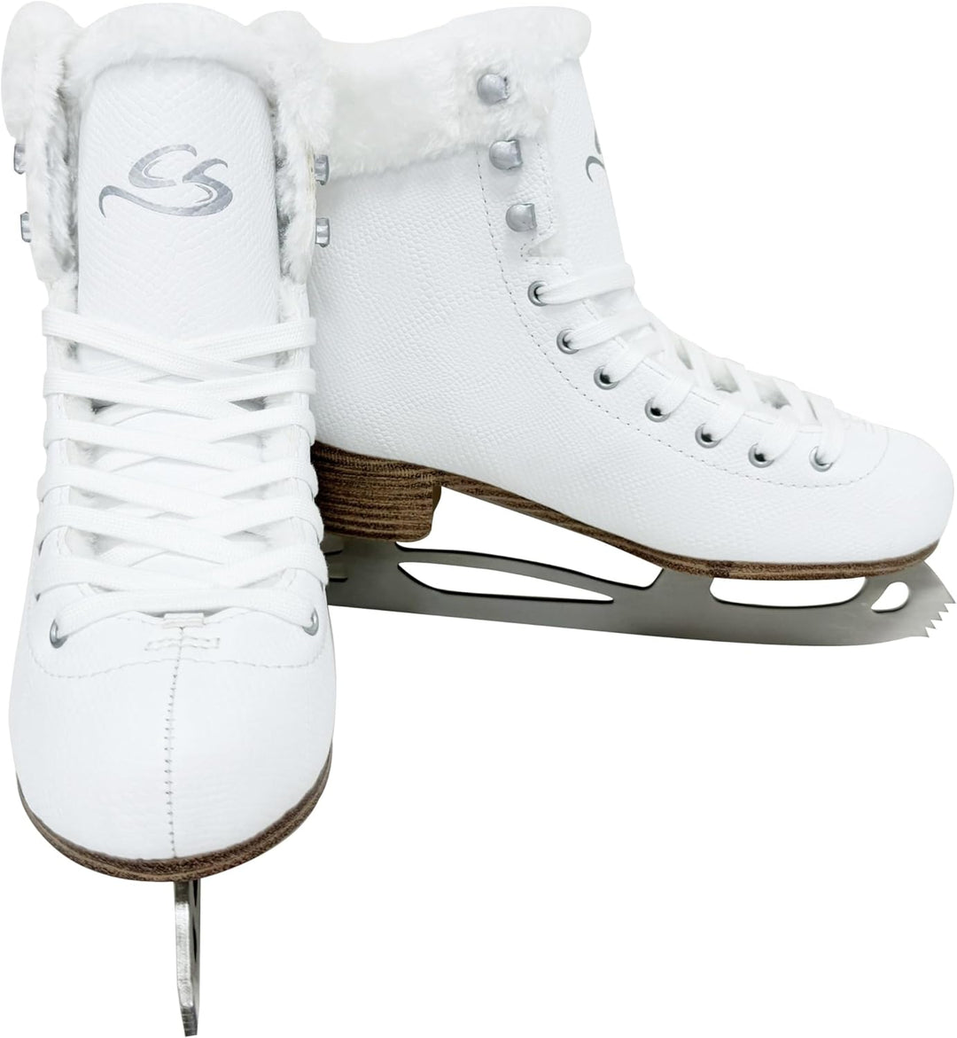 Cox Swain Klassische Eislauf Schlittschuhe ICEPEARL, für Damen und Kinder, bequem, warm gefüttert -