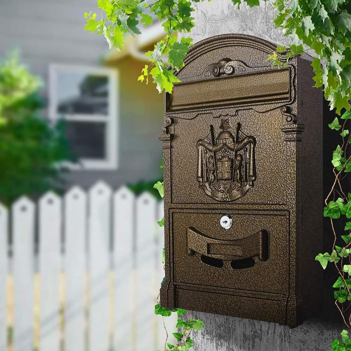 Tooluck Briefkasten Edelstahl Ohne Zeitungsfach, Grosse Kapazität Postkasten Edelstah, Design Briefk