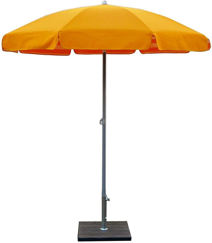 Maffei Art 181 Venezia Sonnenschirm rund Baumwolle Duplex Durchmesser 200 cm Made in Italy Gelb, Gel