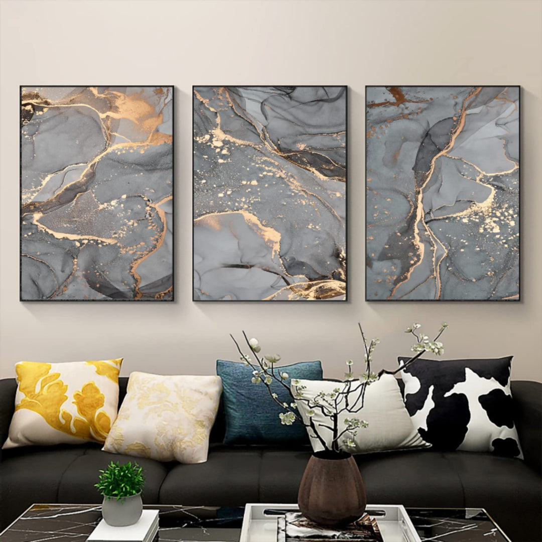 WADBTP Islamische Leinwand Bilder,Islamic Leinwand Malerei,Marble Background Allah Islamic Arabic Ca