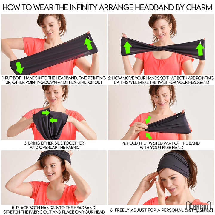 Dünnes Lauf Stirnband Sport Haarband Herren, Bandana Damen Sommer Japanische Mode Lang, Loop Tuch Zu