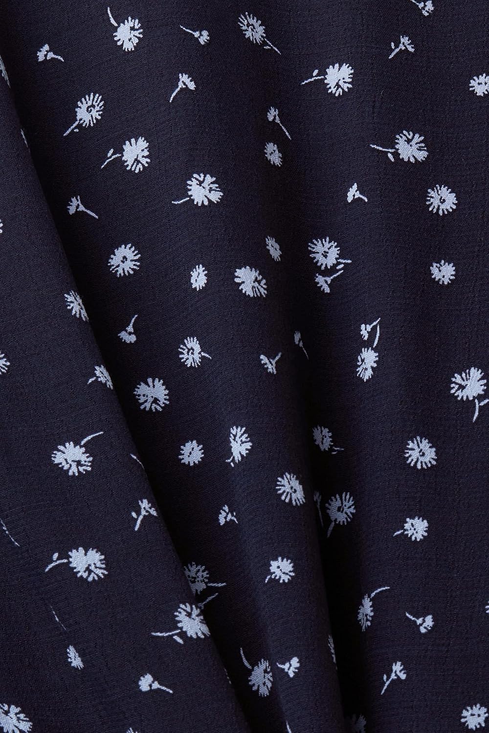 ESPRIT Florales Midikleid mit Knöpfen 32 Navy, 32 Navy