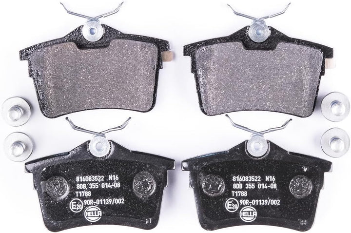 HELLA PAGID 8DB 355 014-081 Bremsbelagsatz - T1788 - Dicke/Stärke: 16.6mm - Bremssystem: Lucas - nic