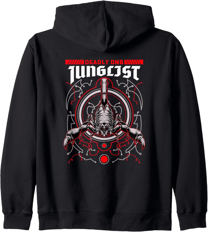 Junglist Music Scorpion EDM Drum und Bass DnB Music Liquid Kapuzenjacke