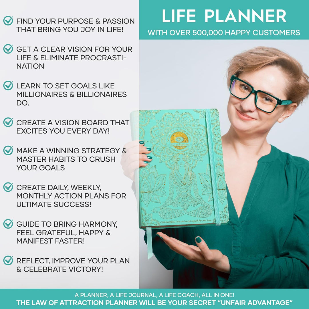 Law of Attraction Terminplaner 2025 - Deluxe Wochen- und Monatsplaner, eine 12-monatige Reise zur St
