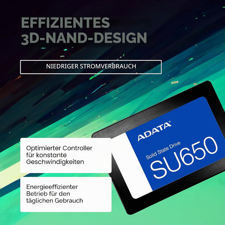 ADATA ASU650SS-512GT-R internal solid State Drive 2.5 512 GB Serial ATA III 3D NAND