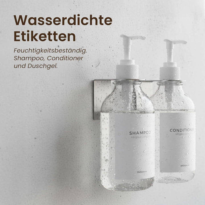 MaisoNovo Shampoo Flaschen zum befüllen - Duschseifen seifenspender wandbefestigung - seifenspender