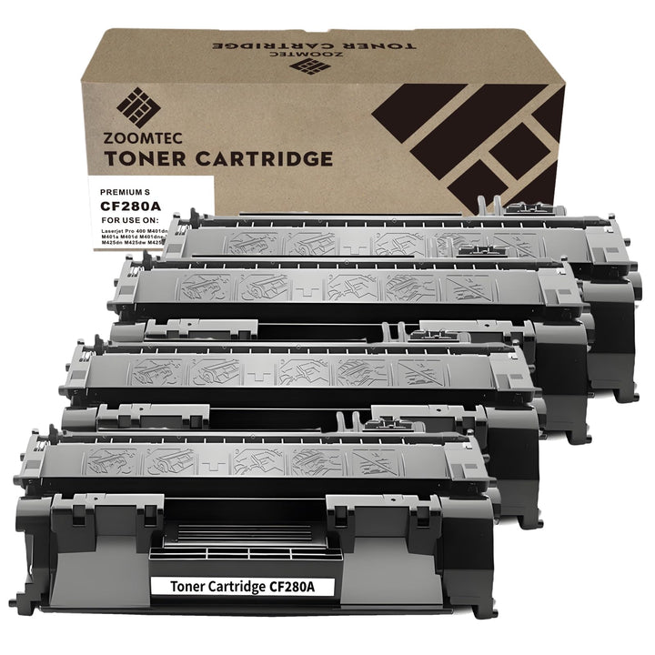 ZOOMTEC Kompatibel für HP CF280A 80A Tonerkartusche kompatibel mit HP Laserjet Pro 400/400dn/400dw/4