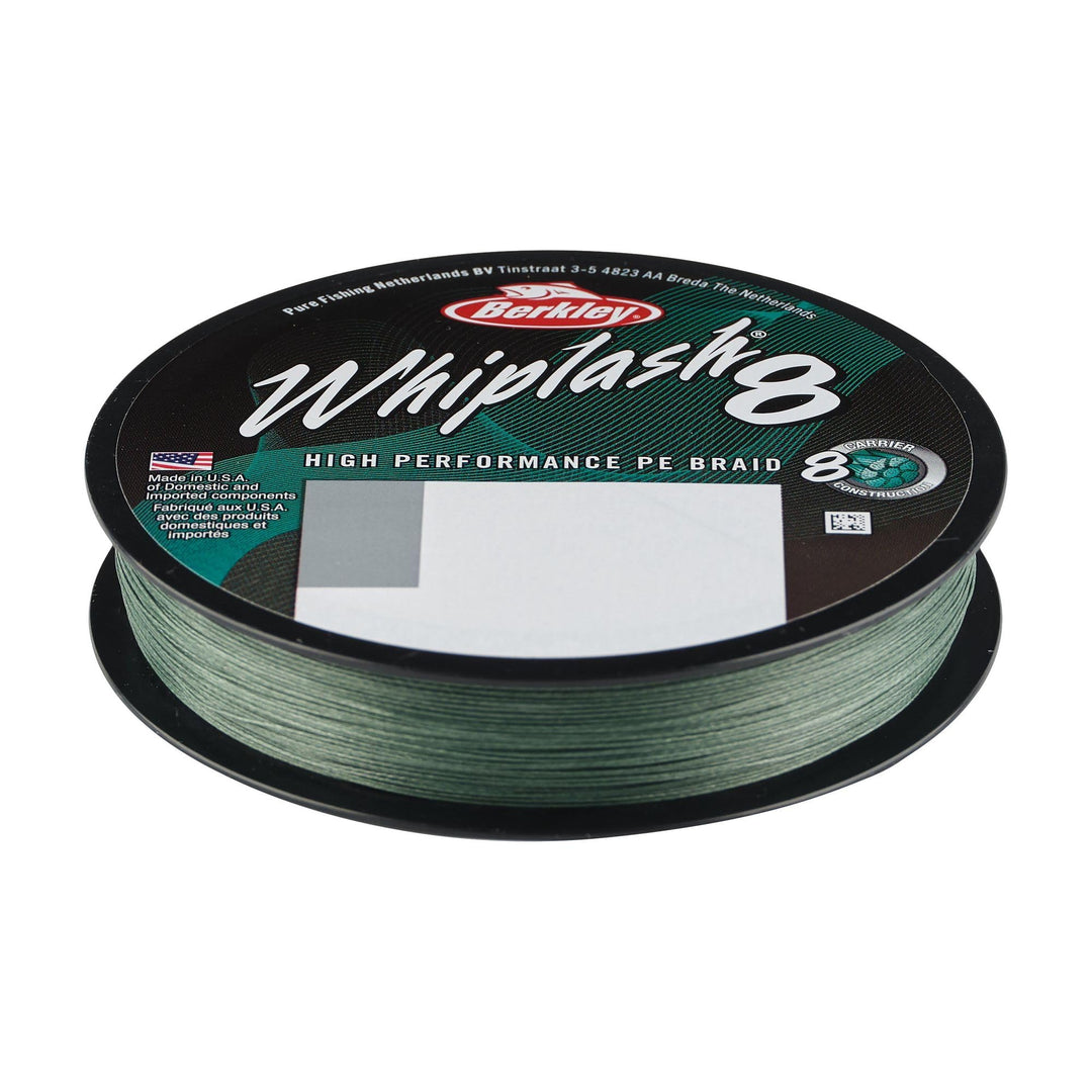 Berkley Whiplash8 Filler Angelschnur 0.25mm-40.0kg-330yr MOSS GREEN, 0.25mm-40.0kg-330yr MOSS GREEN