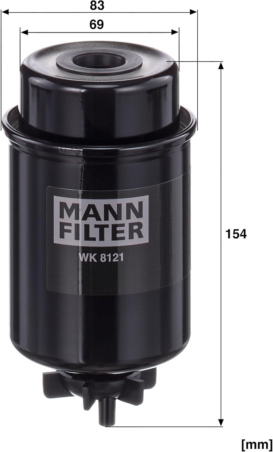 MANN-FILTER WK 8121 Kraftstofffilter – Für Nutzfahrzeug