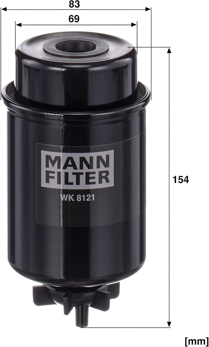 MANN-FILTER WK 8121 Kraftstofffilter – Für Nutzfahrzeug