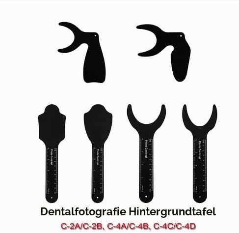 Dental Photo Contrast, Dentalhintergrund Foto Kontrast Board, 6pcs Intraoral Photographic Schwarzer