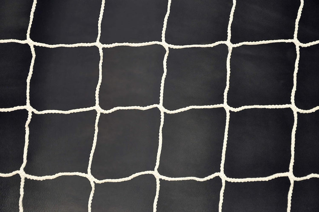 Fussballnetz für Clubs 7.32 x 2.44 x 0.8 x 2 m - 3mm - Extrem robust ! Weiss, Weiss