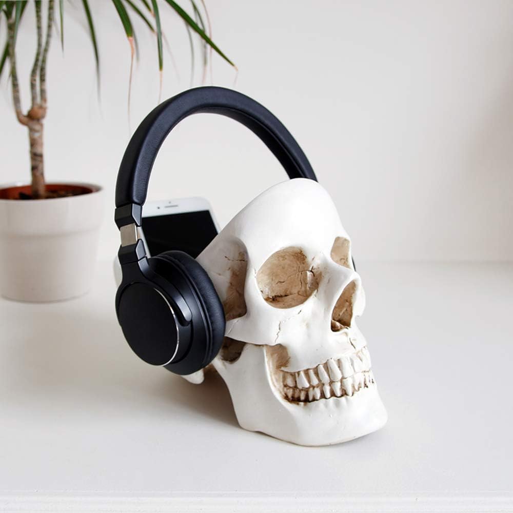 Suck UK Skull Tidy | Schale in Schädelform | Stiftehalter | Aufbewahrungsbehälter für Accessoires| S