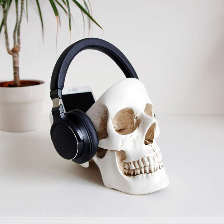 Suck UK Skull Tidy | Schale in Schädelform | Stiftehalter | Aufbewahrungsbehälter für Accessoires| S