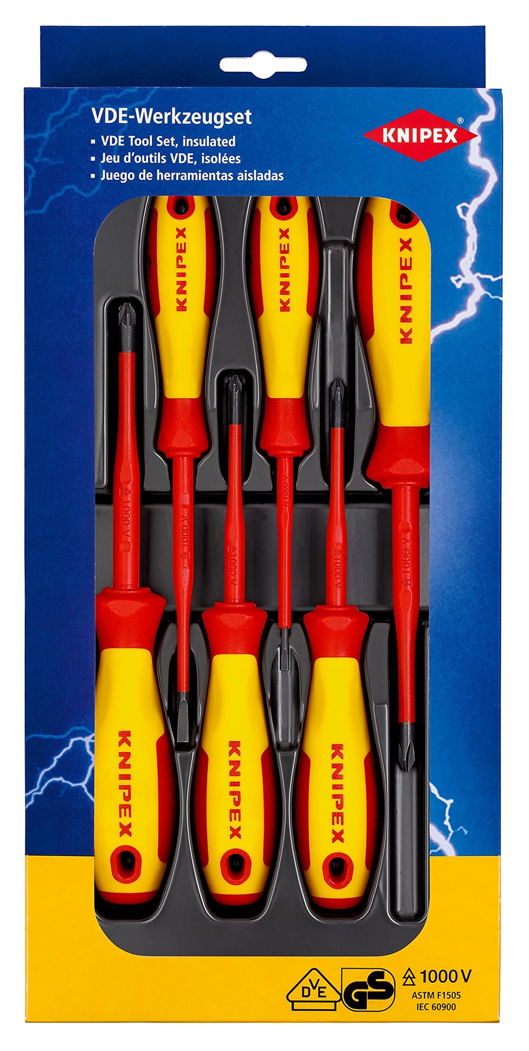 KNIPEX VDE Schraubendreher-Paket Schlitz/Phillips /, 00 20 12 V04