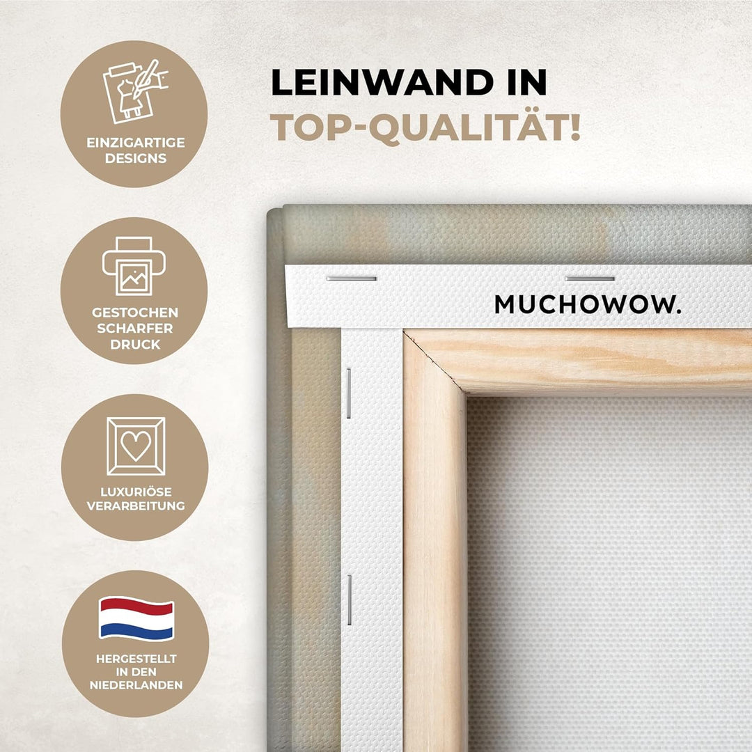 MuchoWow© Leinwandbild Gross 120x80 cm XXL Dekoration Wohnzimmer Bilder Pictures Wall Decoration Liv