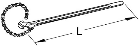 KS Tools 114.0040 Kettenrohrzange, Ø 110mm