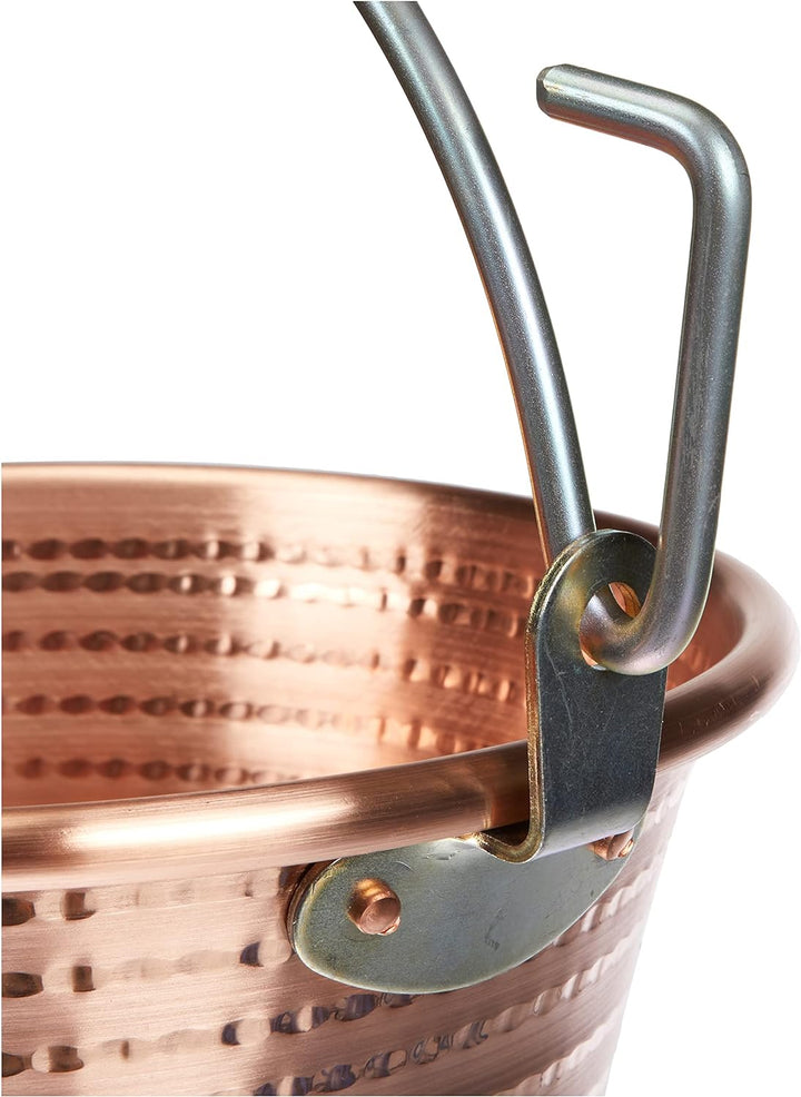 Pentole Agnelli Family Cooking Kessel in Kupfer, mit Griff Bügel Messing 28 cm Kupferfarben, 28 cm