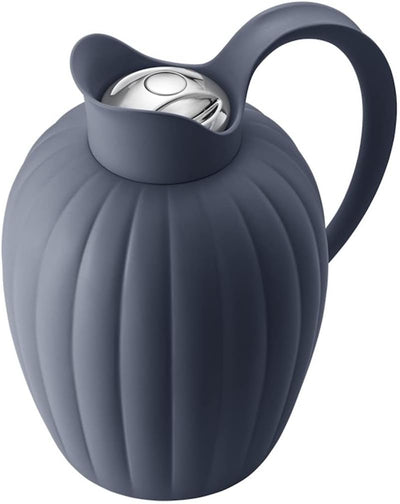 Georg Jensen Bernadotte Thermo Jug Dusk Blue von Sigvard Bernadotte Blau, Blau