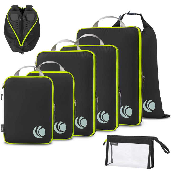 Cipway Kompression Koffer Organizer Set für Rucksack ，Ultraleichte Packtaschen Compression Packing C