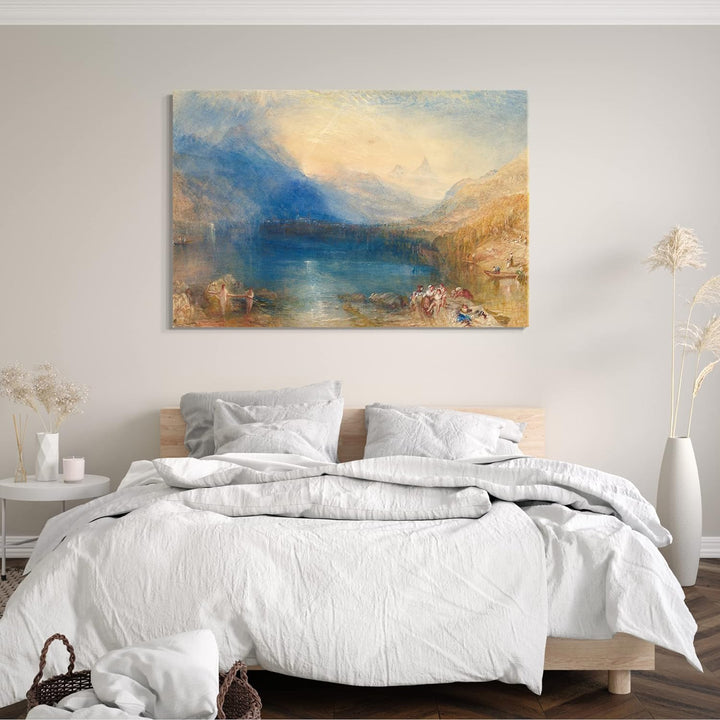 Printed Paintings Leinwand (60x40cm): William Turner - The Lake of Zug 60x40 cm, 60x40 cm