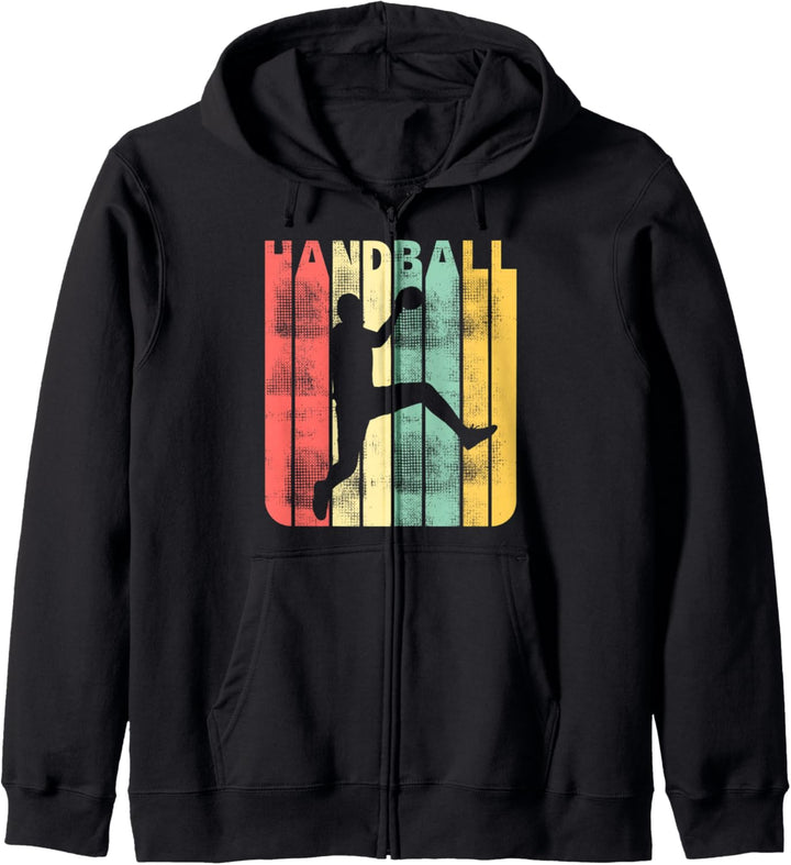 Vintage Retro Handball Sport Handballer Classic Kapuzenjacke