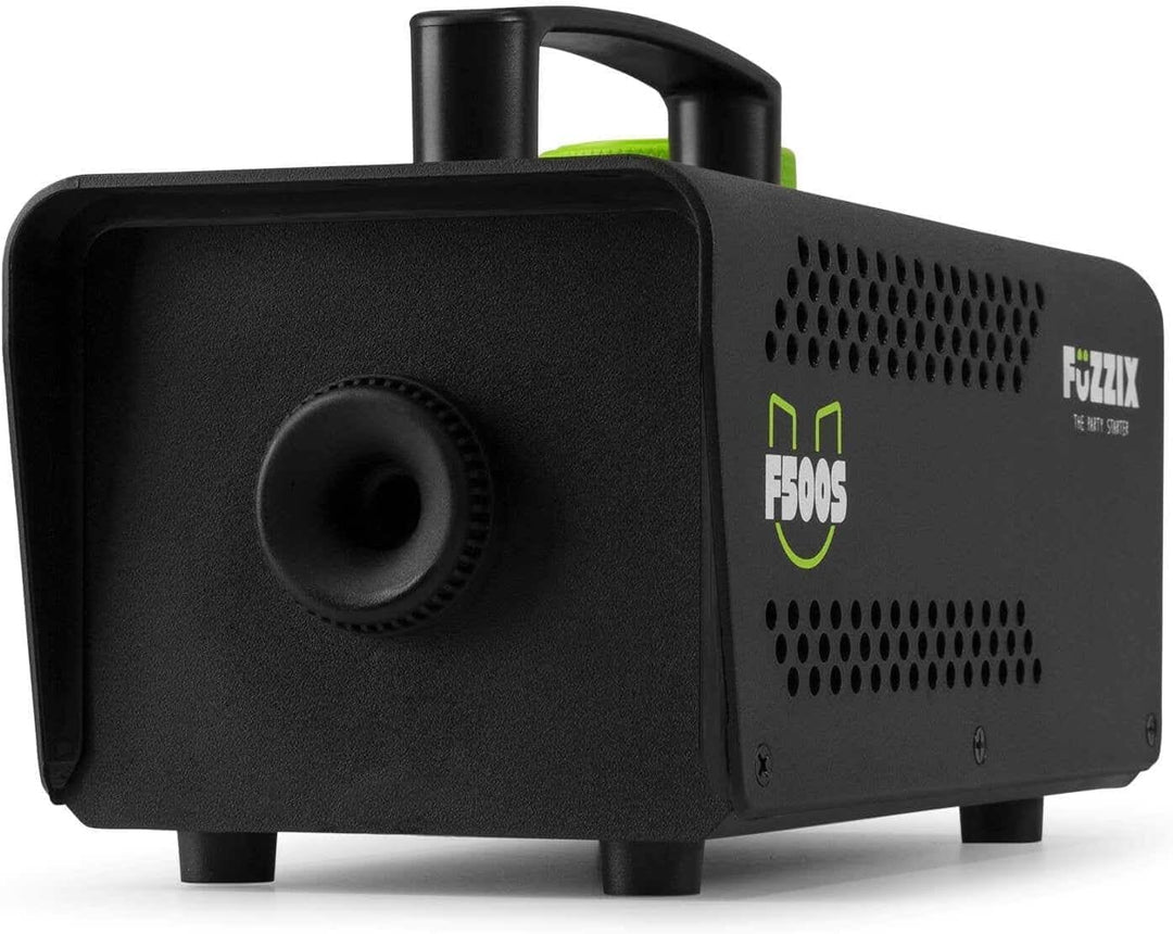 Fuzzix F500S Nebelmaschine Mini mit Funk-Fernbedienung, Nebelmaschine Halloween, 500 Watt Rauchmasch
