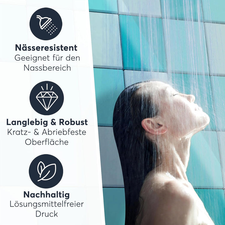 CREATISTO Klebefliesen Stickerfliesen Fliesenfolie - Klebefolie Aufkleber für Wand-Fliesen I Klebefl