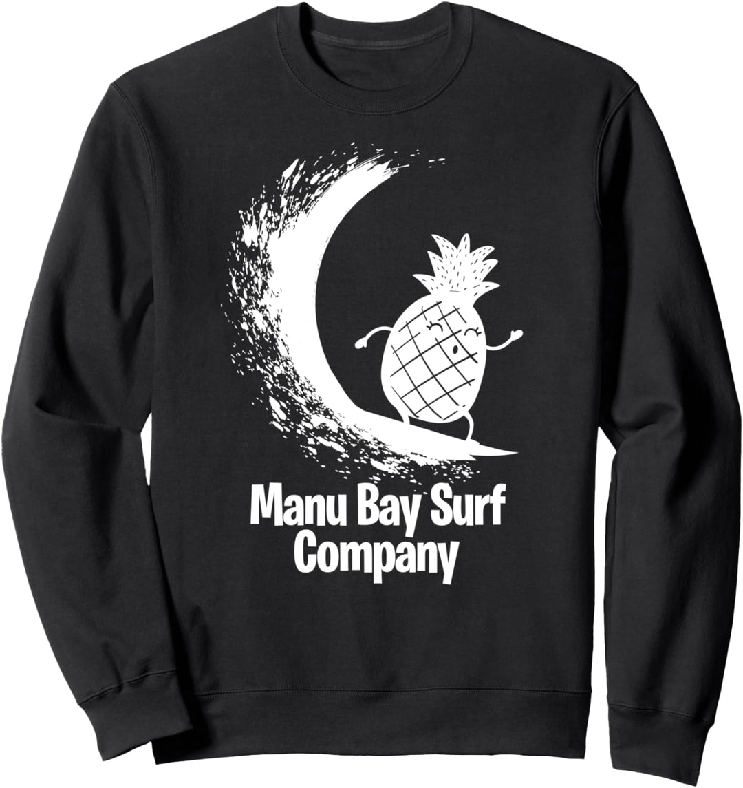 Manu Bay Surf Company New Zealand Surfing Pineapple Sweatshirt