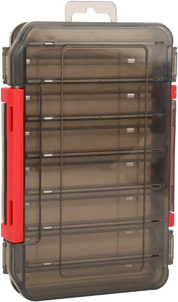 Fishing Tackle Box, Doppelseitige Angelköder Box, Angeln Doppelseitige Angelkiste Kunstköderbox, Kun