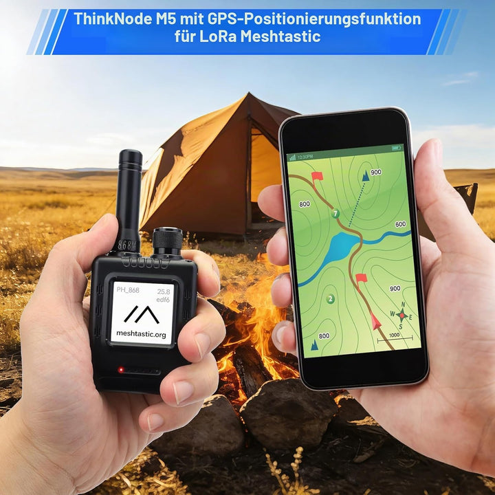 LoRa Meshtastic Devices ThinkNode M5 with GPS ESP32-S3 | WiFi Bluetooth 1.54 E-Ink Display SX1262 Wi