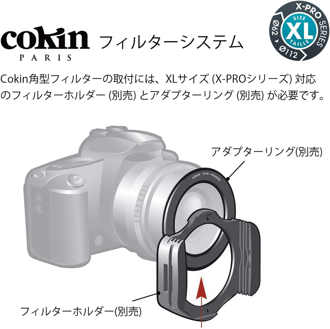 COKIN NUANCES Extreme GND8 Reverse Grauverlaufsfilter- 3 f-Stops - widerstandsfähiges Mineralglas -