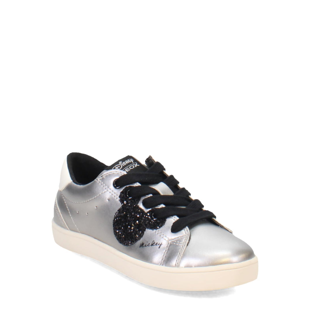 Geox Mädchen J Kathe Girl HSneaker 28 EU Silber, 28 EU Silber