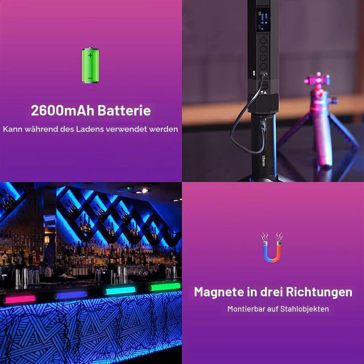 Ulanzi VL110 RGB-Videoröhrenlampe