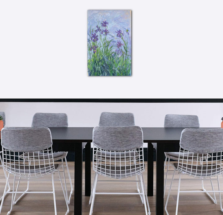 Printed Paintings Leinwand (60x80cm): Claude Monet - Lila Iris 60x80 cm, 60x80 cm