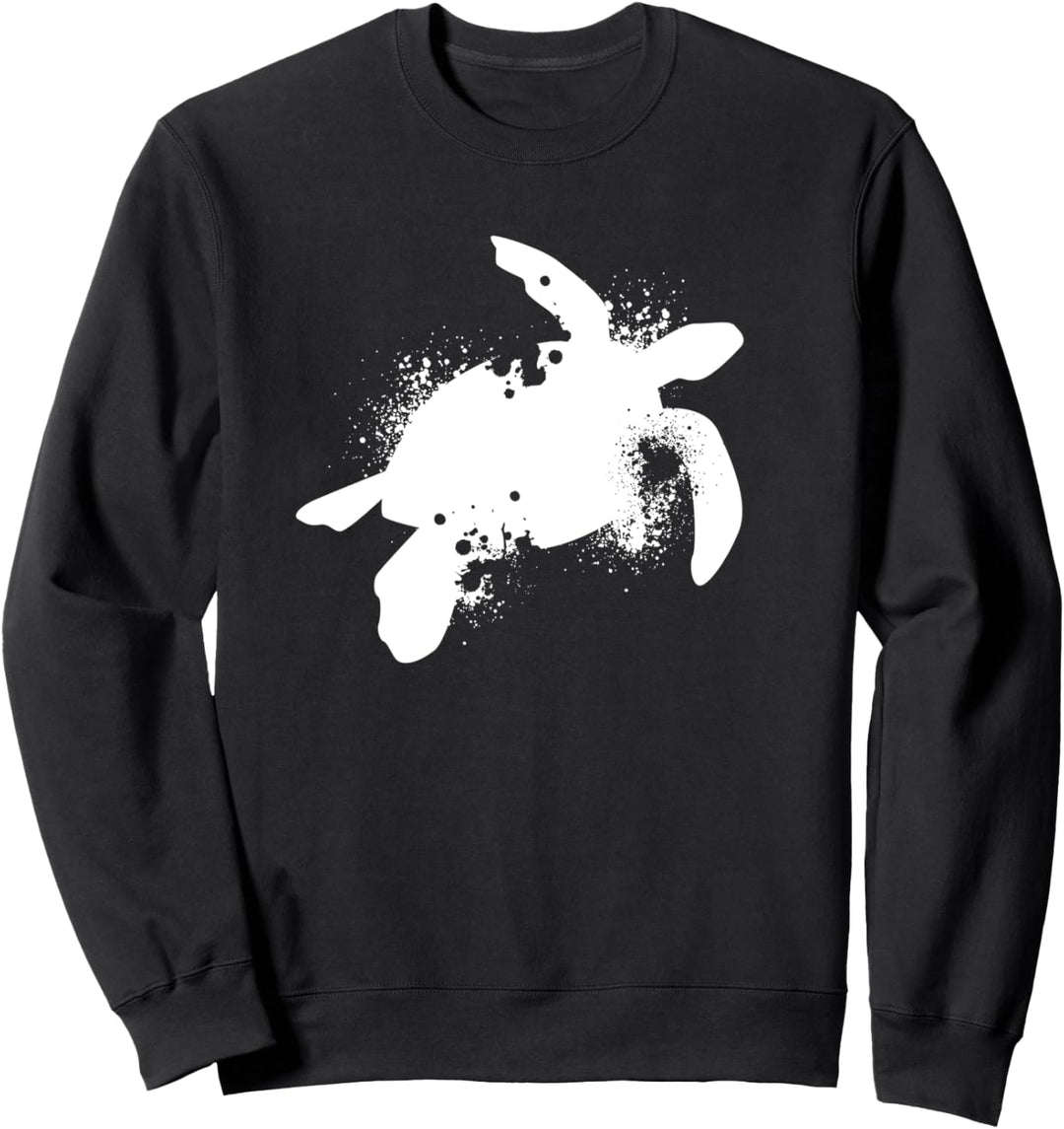 Vintage Schildkröte Silhouette | Atlantik Meeresschildkröte Sweatshirt