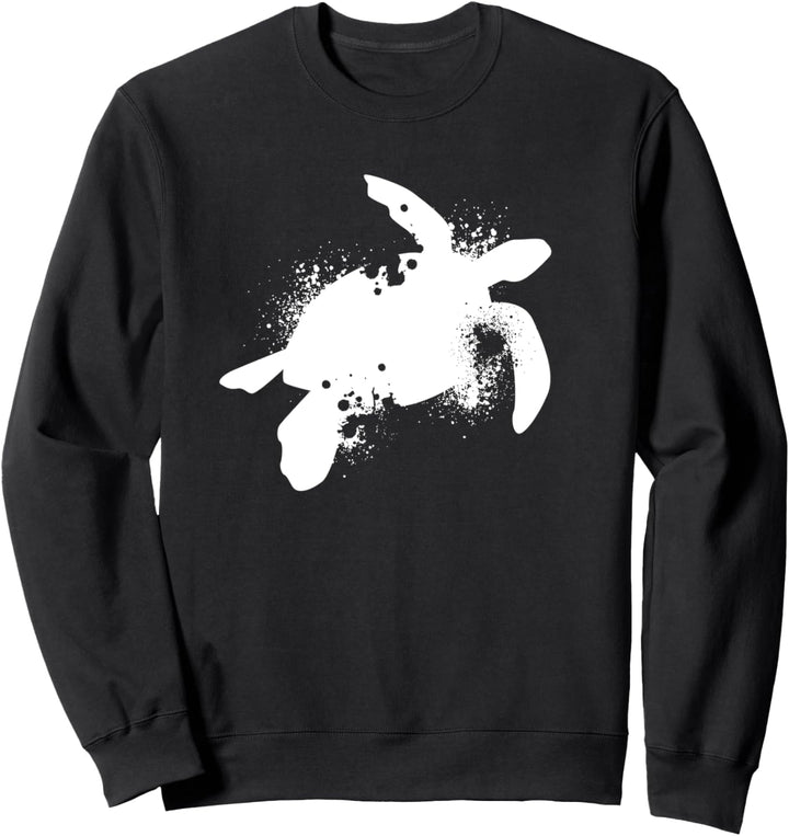 Vintage Schildkröte Silhouette | Atlantik Meeresschildkröte Sweatshirt