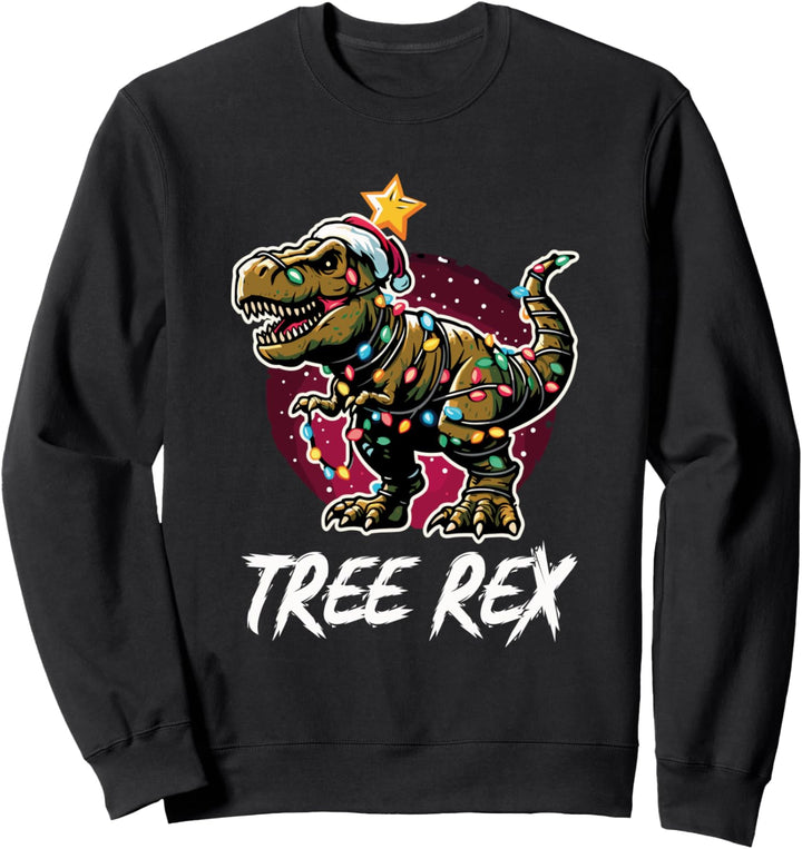 Tree Rex Dinosaurier T-Rex Weihnachtsbaum Weihnachten Sweatshirt