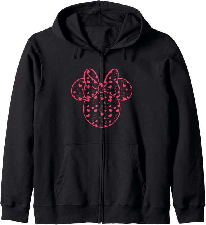 Disney Mickey And Friends Minnie Valentinstag Heart Fill Kapuzenjacke