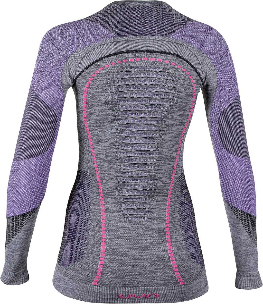 UYN Damen Unterhemd Ambityon UW Unterhemd, Black Melange/Purple/Raspberry, L/XL, U100023