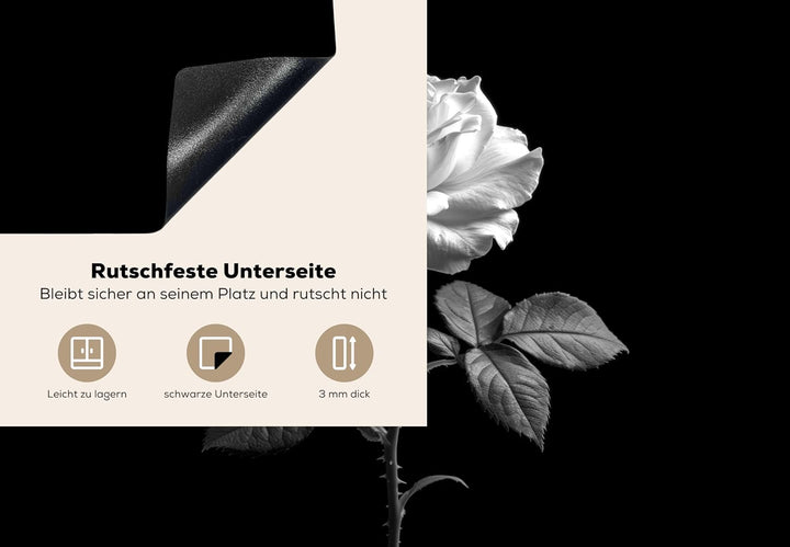 KitchenYeah© Herdabdeckplatte Einteilig Küche Herdabdeckung Induktionsfeld Ceranfeld Herdabdeckplatt