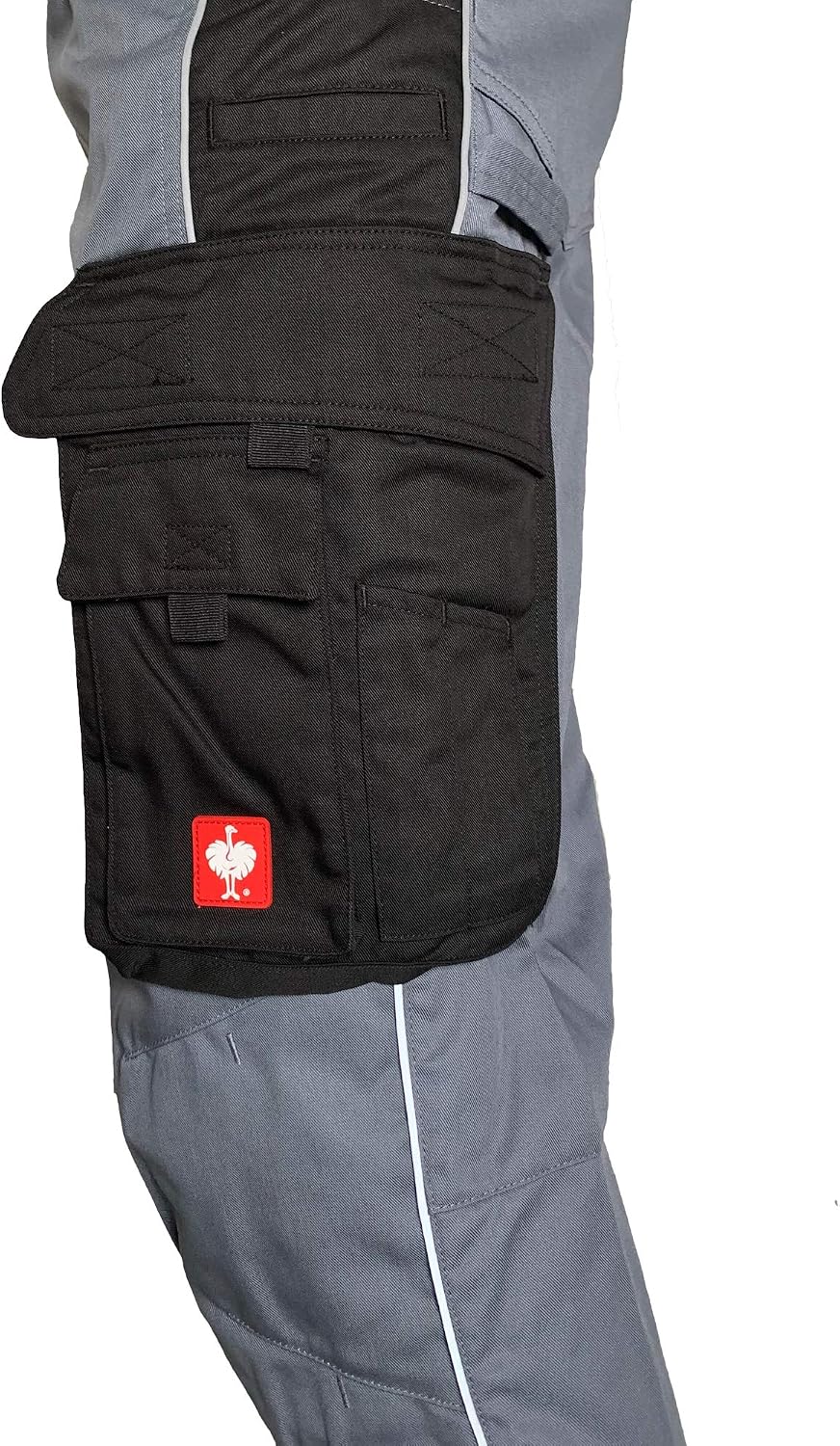 E.S. Herren Bundhose Active Arbeitshose Workwear 48 Grau/Schwarz, 48 Grau/Schwarz