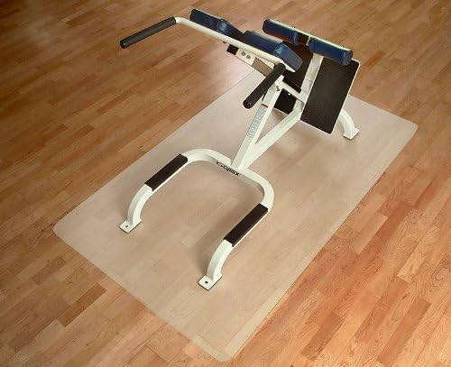 casa pura Bodenmatte/Unterlegmatte für Heimtrainer, Ergometer, Crosstrainer und andere Fitnessgeräte