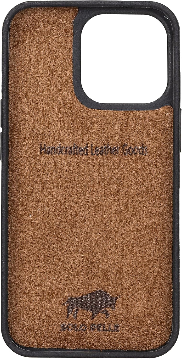 Solo Pelle Lederhülle kompatibel für iPhone 13 Pro in 6.1 Zoll abnehmbare Hülle (2in1) Harvard Doubl