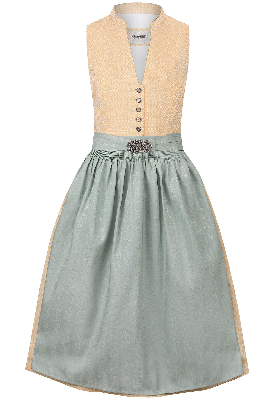 Stockerpoint Damen Dirndl Makena Kleid für besondere Anlässe 40 Gelb, 40 Gelb