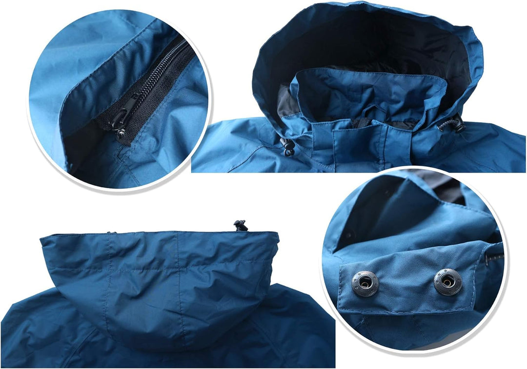 Acme Projects Regenanzug (Jacke + Hose), 100% wasserdicht, atmungsaktiv, 10000 mm / 3000 g, YKK-Reis