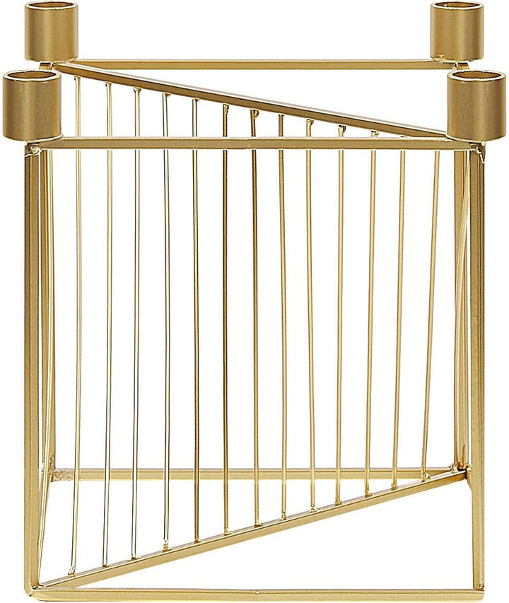 Moderner Kerzenständer in edlem Gold aus Metall für 4 Kerzen Mindoro