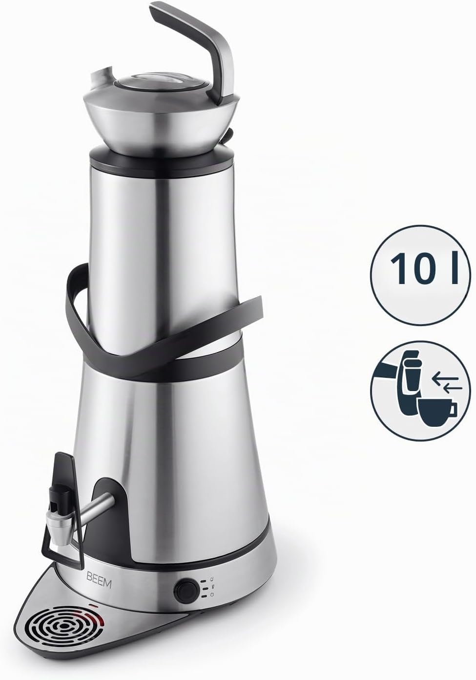 BEEM AMIRA Samowar | 10L Wasserbehälter, Induktionstechnologie, automatischer Leerlaufschutz &amp; stilv
